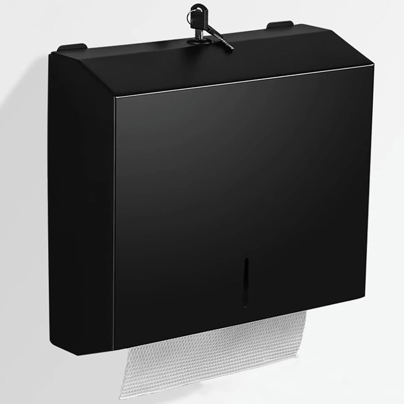 TOBEFORT Comercial Paper Towel Dispenser Wall Mount, Stainless Steel Hand Towel Dispenser with Lock, Trifold/C Fold Paper Towel Holder for Bathroom Kitchen Office Public Places, Large Capacity Tissue Holder - Image 1